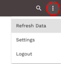 App dropdown on mobile